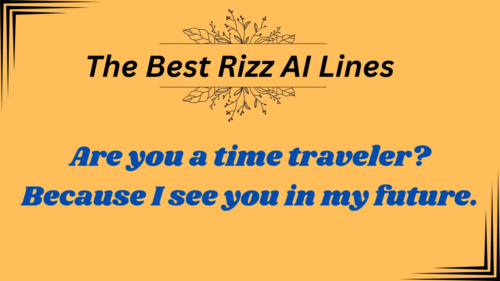 Best Rizz AI Lines