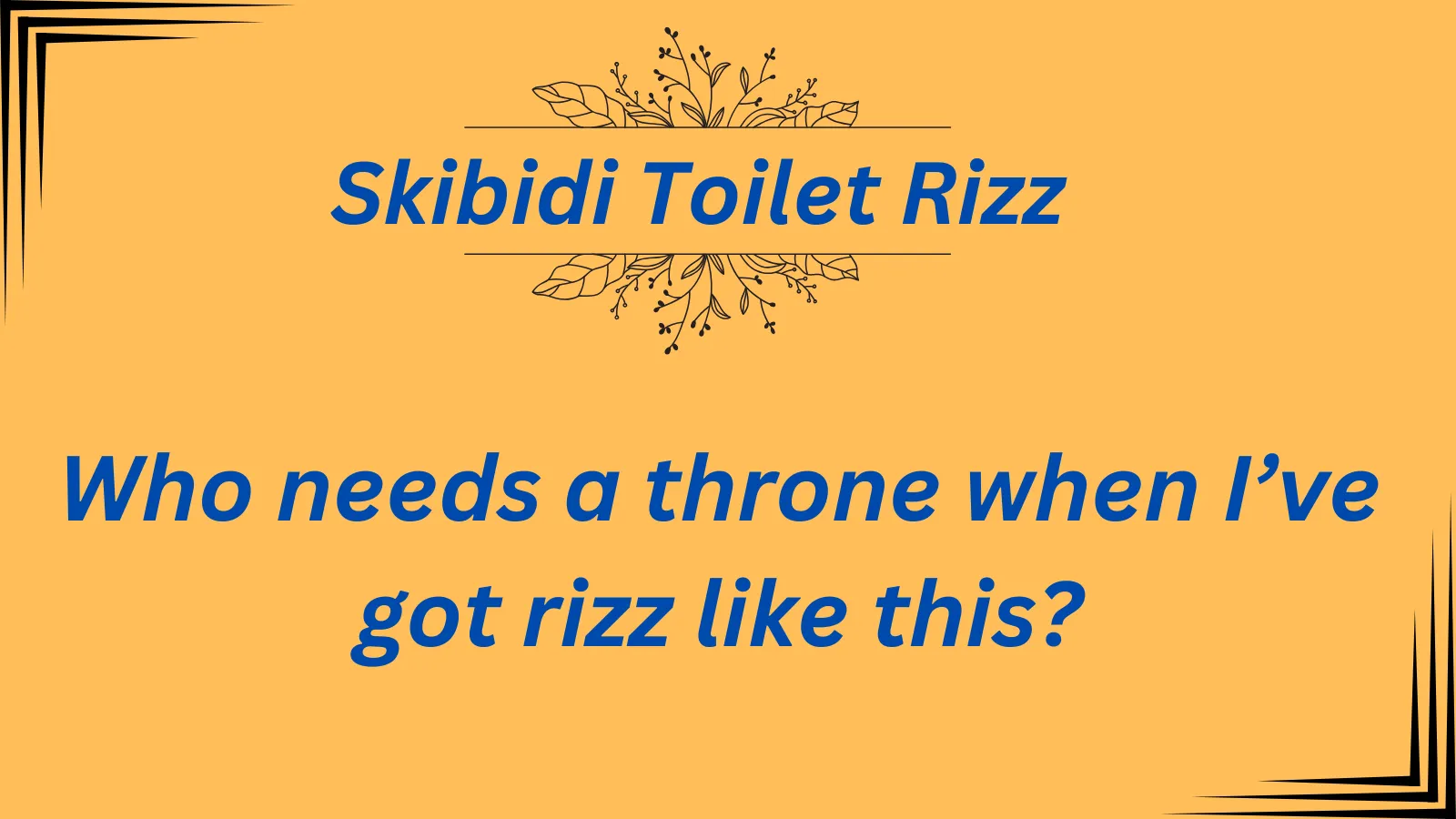 Skibidi Toilet Rizz